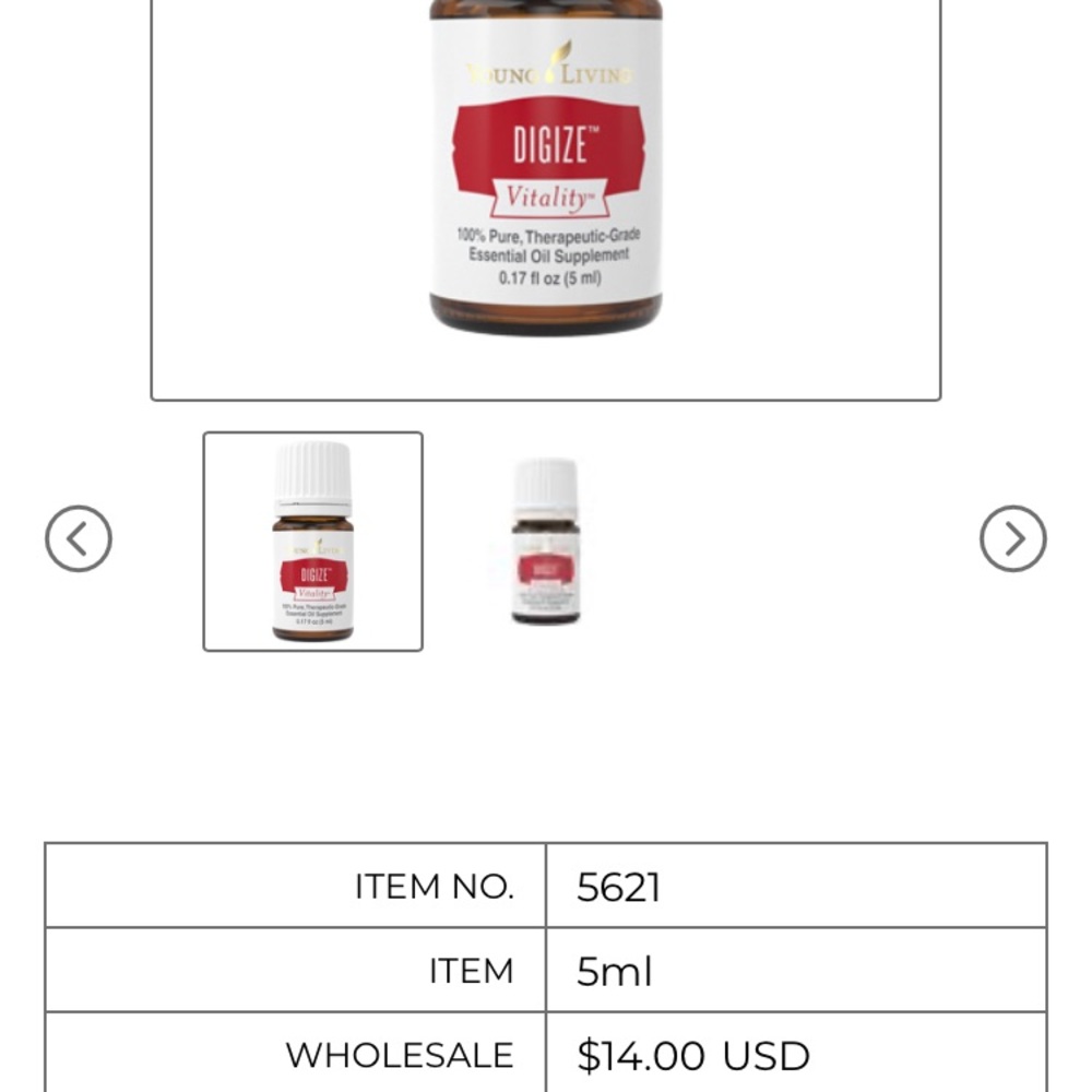 Young Living Digize vitality 5 ml